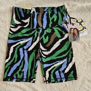 DVF Diane von Furstenberg for Target Disco Zebra Bike Shorts sz S NWT